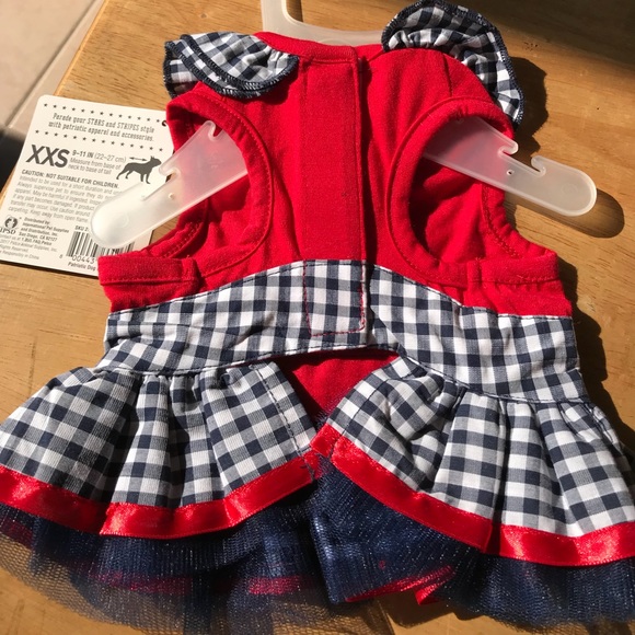 NWT-Size XXS, Patriotic Pets, Fur Baby Dress - Picture 4 of 8